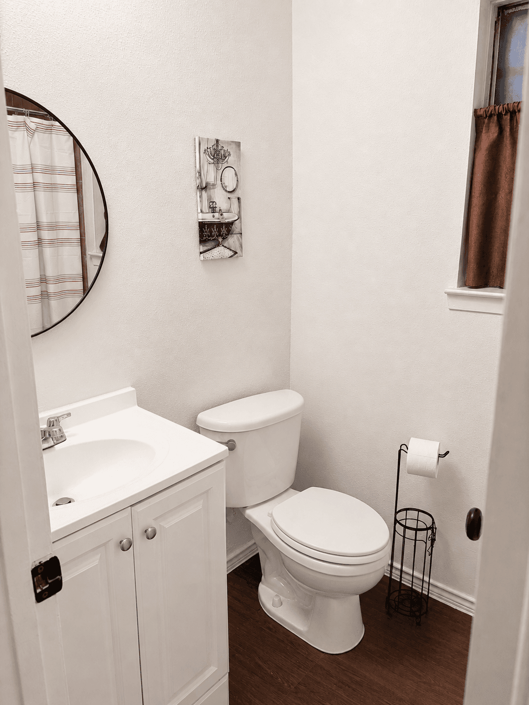Shared bathroom — clean residential bathroom with standard fixtures